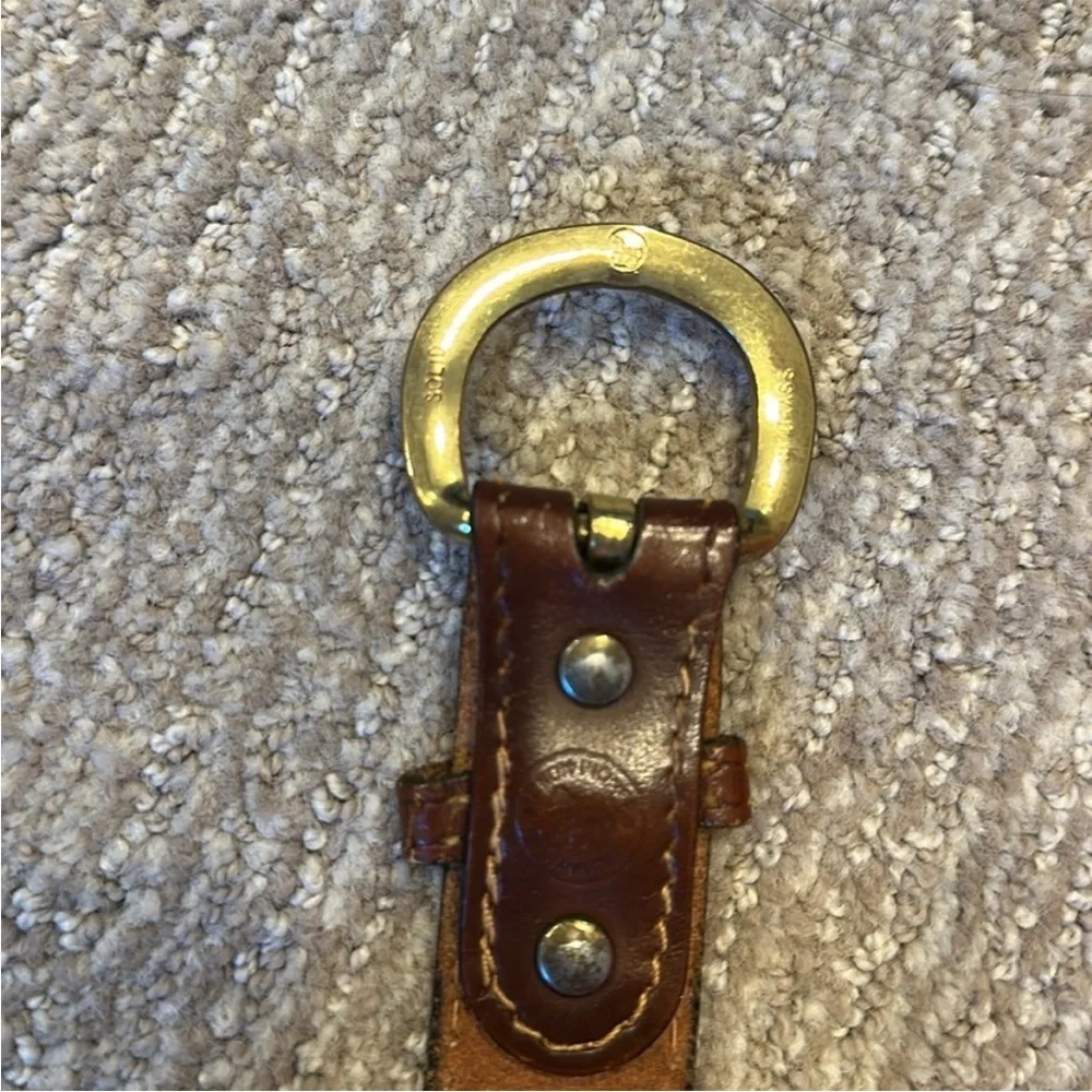 Vintage Hickok Pioneer Brown Leather Belt w/ Solid Brass Buckle – Sz 32